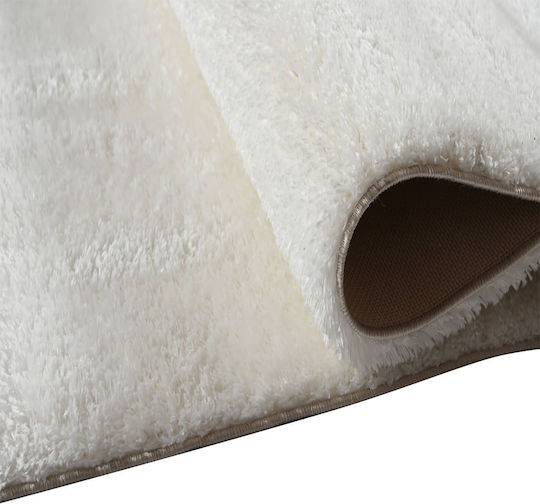 Polcarpet Silky Shaggy Σετ Shaggy Χαλιά Κρεβατοκάμαρας White 9999991306622 3τμχ