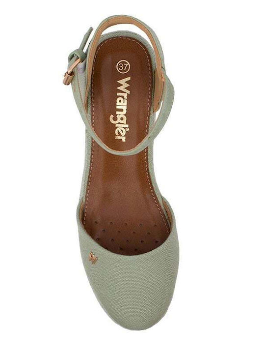 Brava Damenplattformen im Espadrilles-Stil Khaki