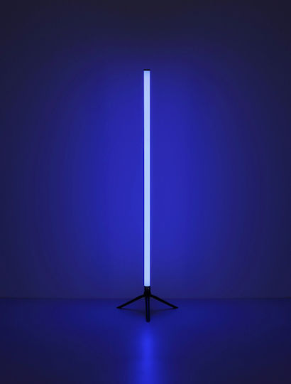 Globo Lighting LED Stehlampe H113 cm mit RGB-Licht Schwarz