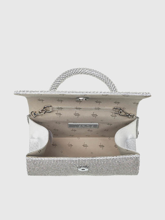 Damentasche Schultertasche Silber