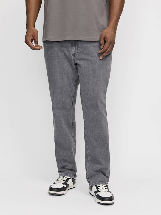Men's Jeans Pants Elastic with Slim Straight Fit Gray