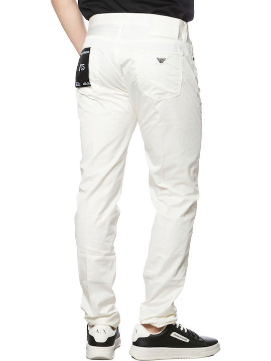 Pantaloni Jeans pentru Bărbați Alb
