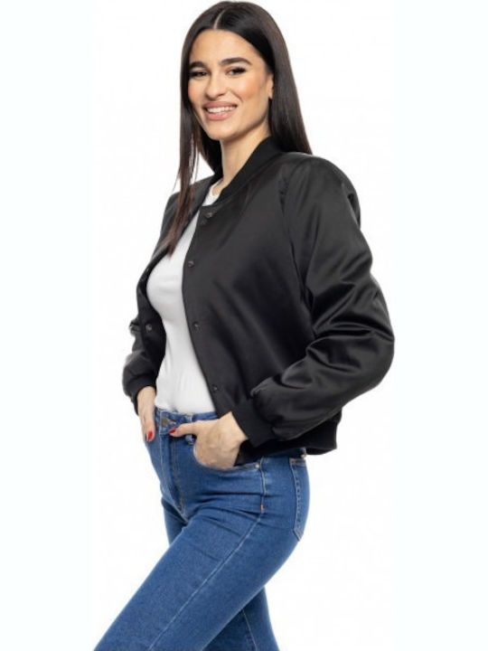 Γυναικείο Bomber Jacket Μαύρο