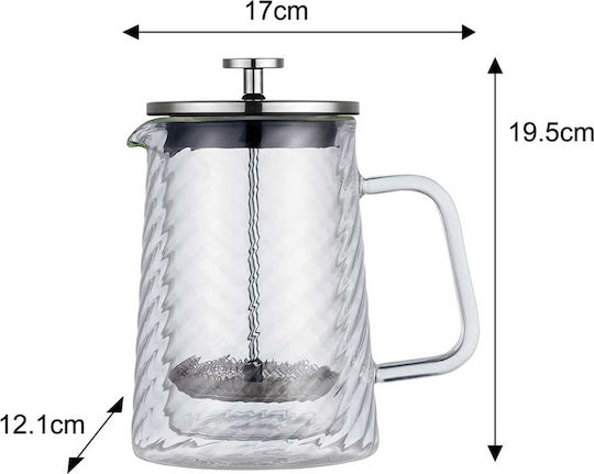 Klausberg Manual Filter Coffee Maker Stainless Steel Silver 600ml