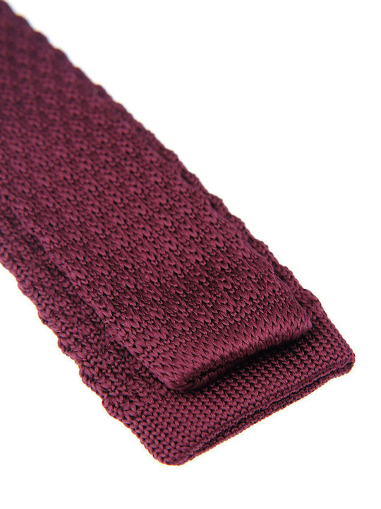 Manetti Herren Krawatte Synthetisch,Polyester/Cotton/Leather Gestrickt Gedruckt in Burgundisch Farbe