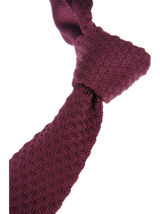 Manetti Herren Krawatte Synthetisch,Polyester/Cotton/Leather Gestrickt Gedruckt in Burgundisch Farbe