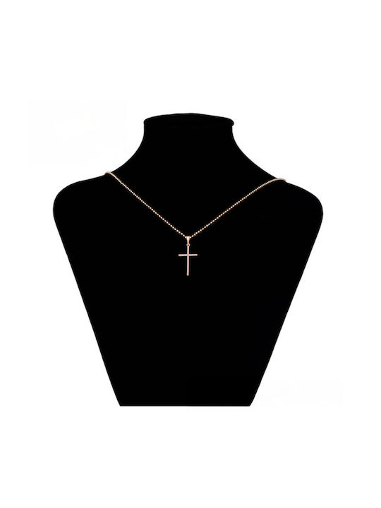 Chrysothemiss Damen Rosé Vergoldet Kreuz