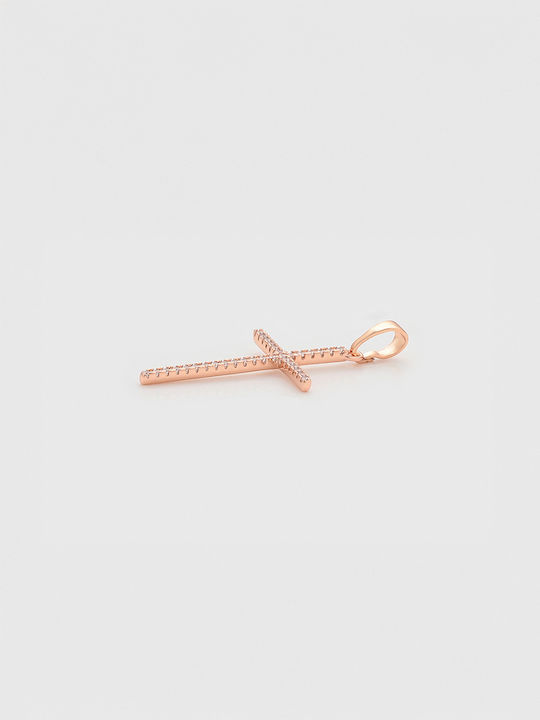 Chrysothemiss Damen Rosé Vergoldet Kreuz