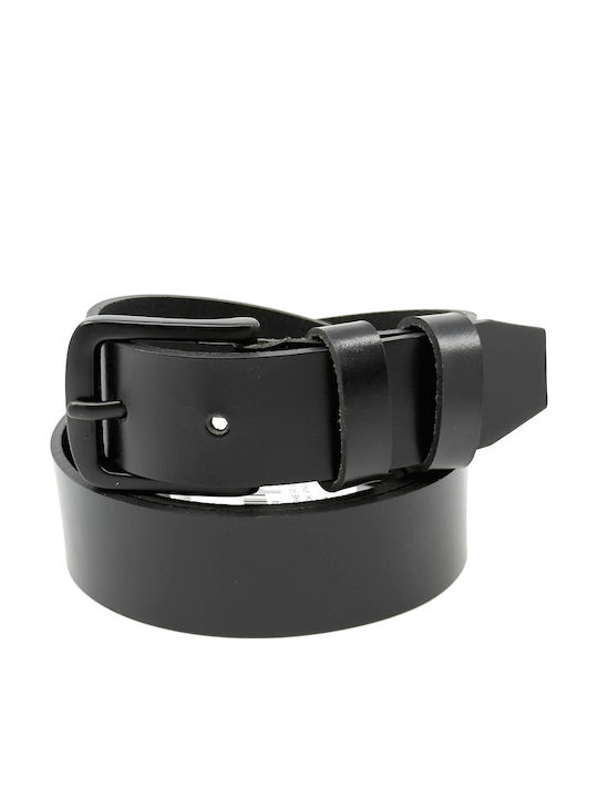 Men's Belt Leather Black