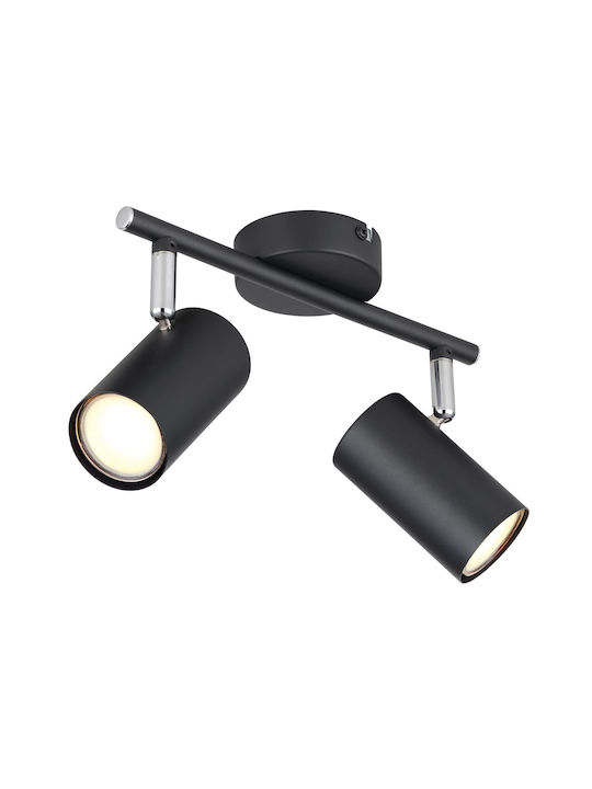 Globo Lighting Double Spot in Black Color