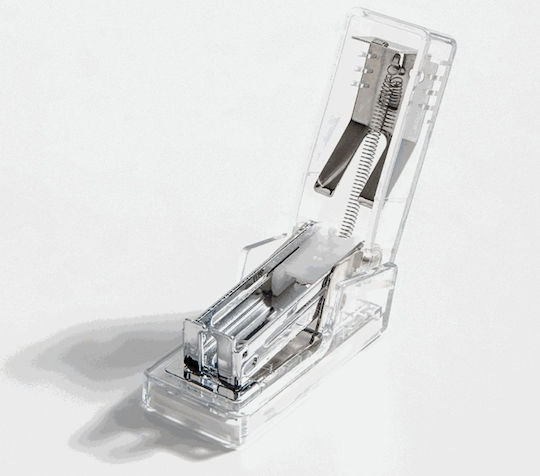 Capsator din plastic transparent Deli Nusign 24/6