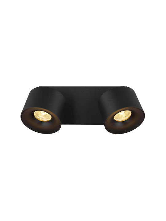 Globo Lighting Double LED Warm White Spot in Black Color