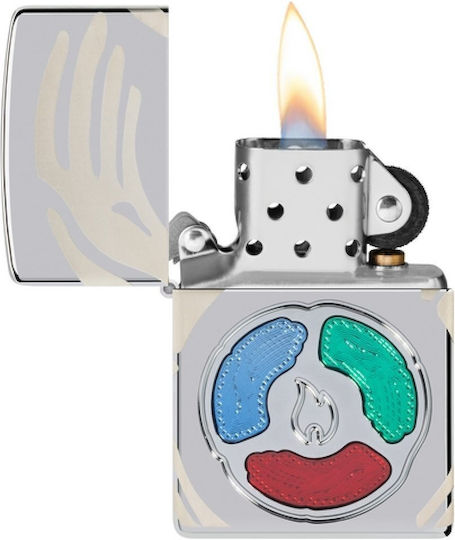Zippo Armor Collectible Αναπτήρας Φλόγας σε Ασημί χρώμα