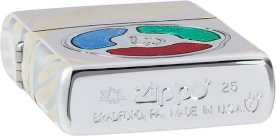 Zippo Armor Collectible Αναπτήρας Φλόγας σε Ασημί χρώμα