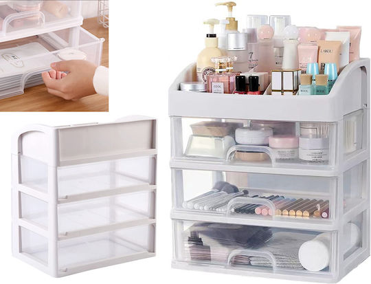 Organizator Cosmetice Cu Sertare și Separatoare Transparent