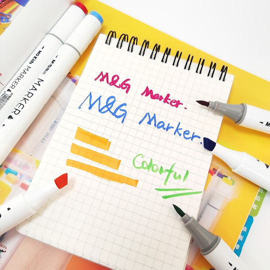 Двустранни четки маркери M G Kids 60 цвята Apmv8036