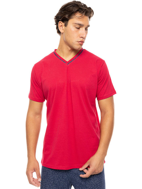 Ulisse Men's Summer Pajamas Set Red