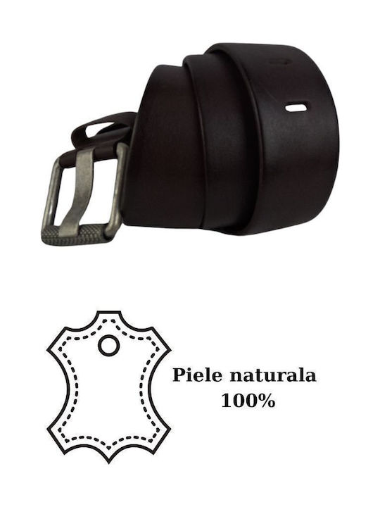 Класически мъжки кожен колан Dac Shop кафяв