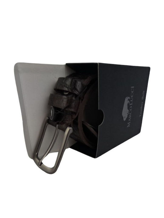 Klassischer Herrenledergürtel Dac Shop Dunkelbraun
