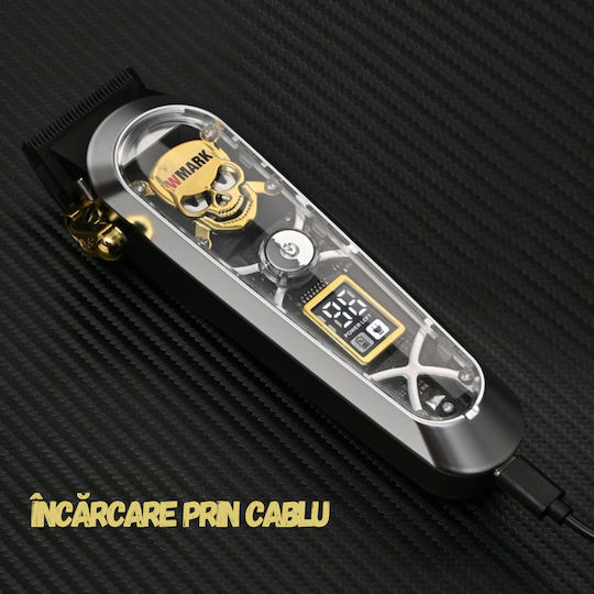 Professional Rechargeable Hair Clipper Black