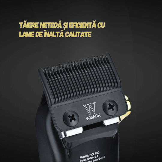 Professional Rechargeable Hair Clipper Black
