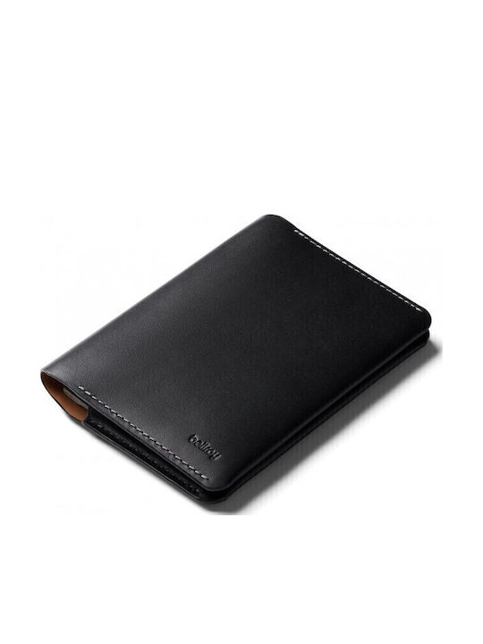 Leather Men's Wallet Travel with RFID Black