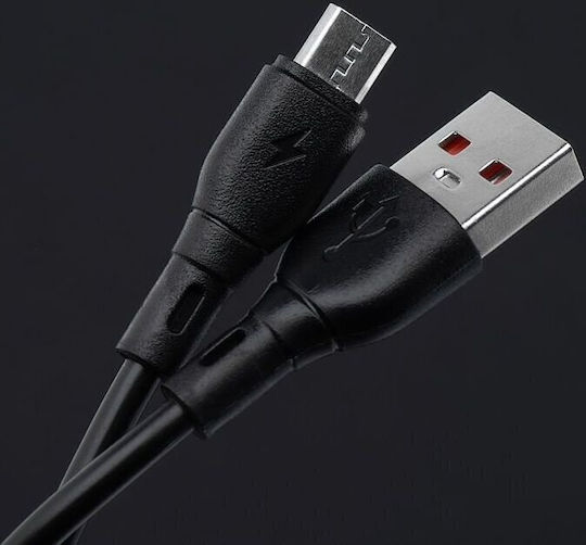 Blue Star Редовна USB 2.0 до микро USB кабел Черен 1м 1бр
