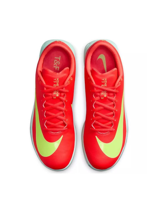 Triple Jump Elite 3 Sport Shoes Spikes Red