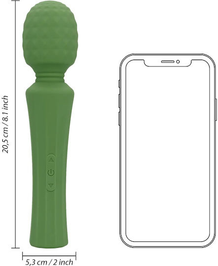Shots Vibrator Massage 4.4cm Grün