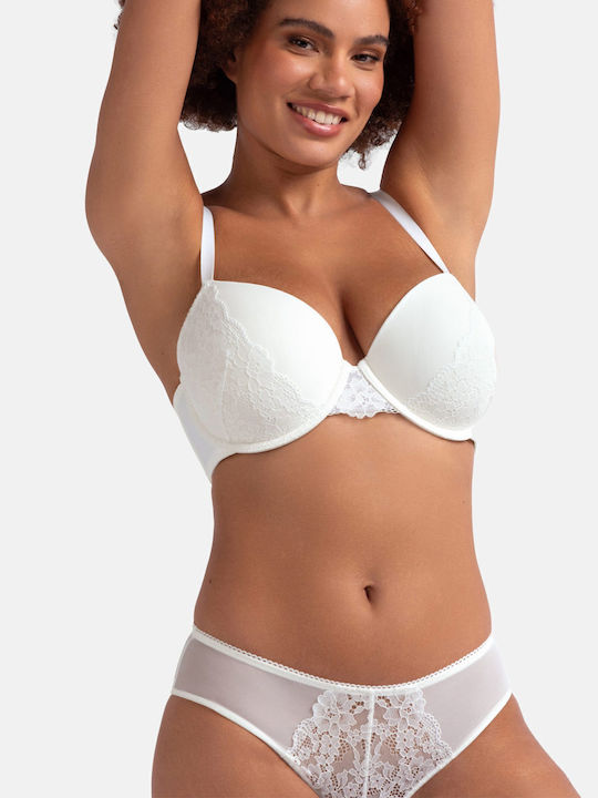 Ivory/pink Сутиен с лека подложка & с Банели 2Pack
