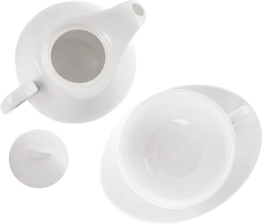 Orion Teeset aus Porzellan Weiß 600ml 3Stück