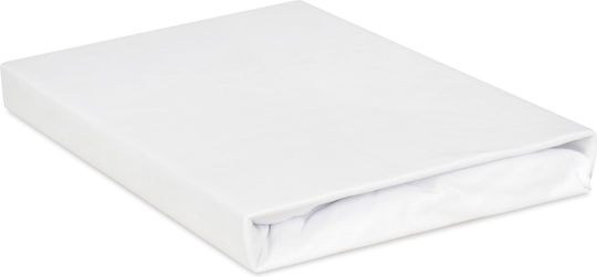 Matex Bettlaken Doppelter mit Gummiband 150x190cm. Weiß