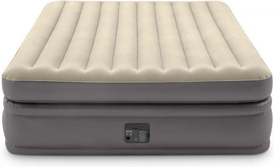 Intex Inflatable Sleeping Mattress King Size with Built-in Pump Comfort Queen 152x203x51εκ.