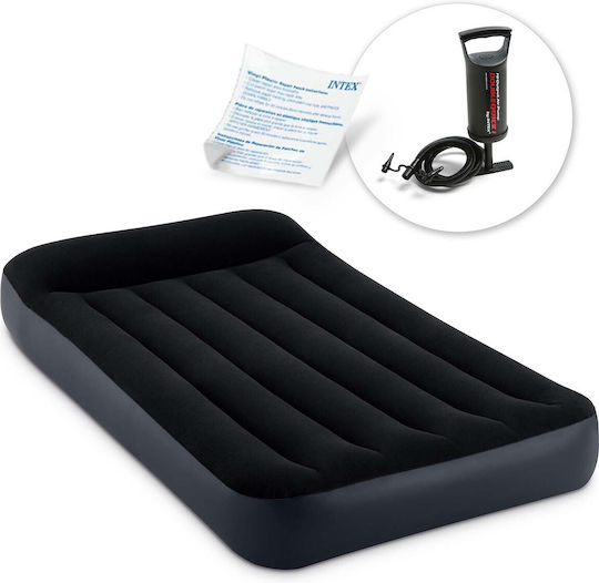 Intex Air Mattress Single with Integrated Pump Classic Twin 191x99x25cm Blue