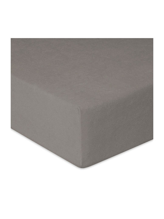 Matex Чаршаф Двойна с Ластик 150x190см. Graphite_45