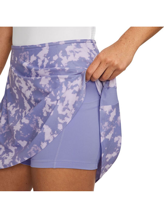 Nike Victory Women's Dri-fit Flouncy Printed Women's Tennis Skirt Lilac Ice White