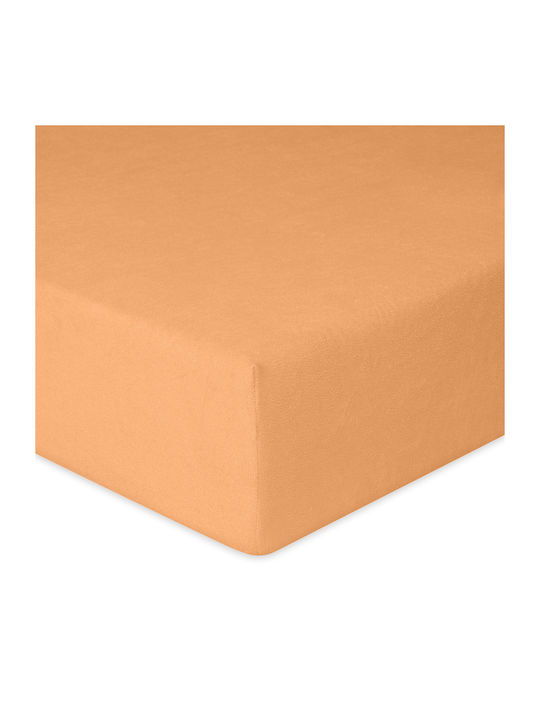 Matex Σεντόνι Μονό με Λάστιχο 90x200+20εκ. Orange_08