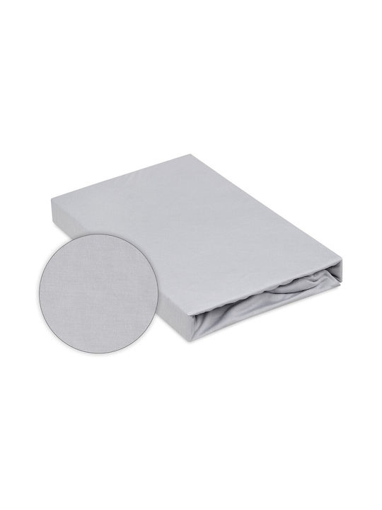 Matex Sheet for Single Bed with Elastic 90x200+20cm. Gray