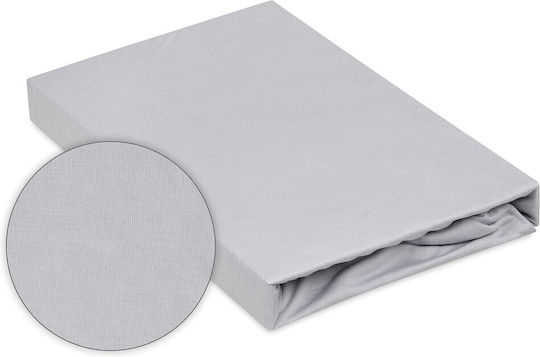 Matex Σεντόνι Μονό με Λάστιχο 90x200+20εκ. Gray
