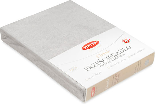 Matex Σεντόνι Ημίδιπλο με Λάστιχο 130x190εκ. Gray