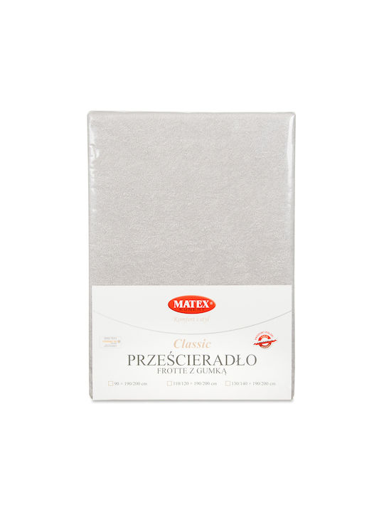 Matex Σεντόνι Ημίδιπλο με Λάστιχο 130x190εκ. Gray