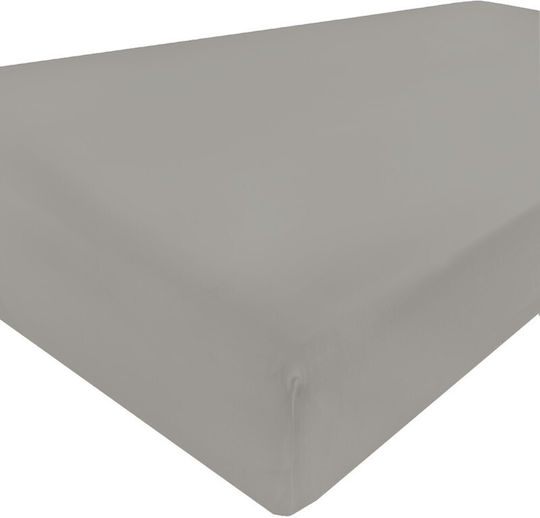 Matex Σεντόνι Ημίδιπλο με Λάστιχο 120x200+25εκ. Dark Gray_44