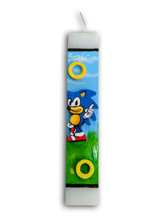 Easter Candle Sonic the Hedgehog Round Sonic 25cm