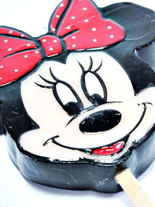 Πασχαλινή Λαμπάδα Minnie Χειροποίητη Ποντικούλα 16εκ.