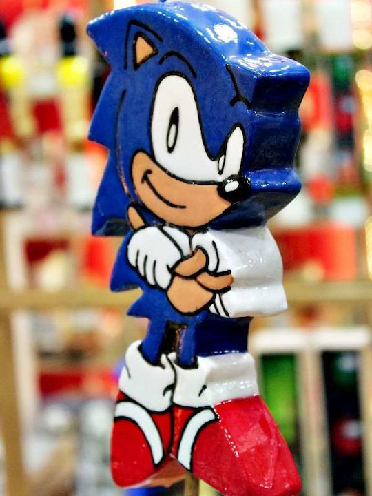 Πασχαλινή Λαμπάδα Sonic the Hedgehog Στρογγυλή 19εκ.