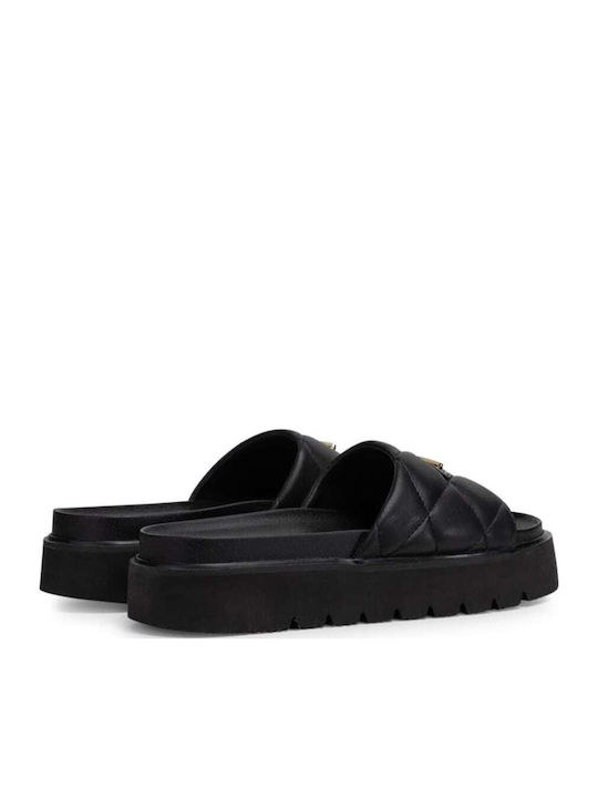 Muddy Women's Flat Sandals in Black Color