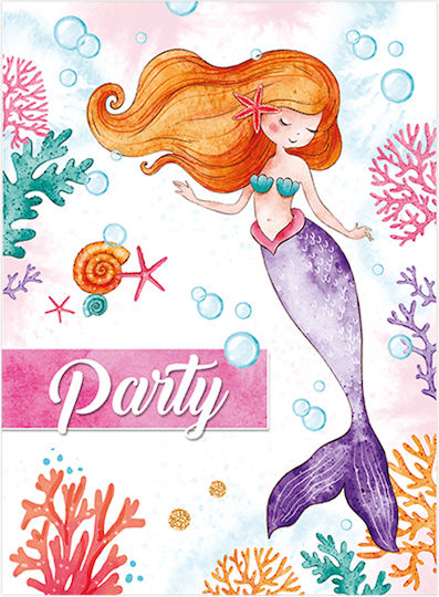 Fabi Party Invitations Set of 6 Envelopes Girls Various Designs