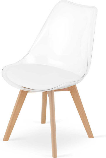 Mark Καρέκλα Κουζίνας από Πολυπροπυλένιο Transparent 49x42x82.5εκ.