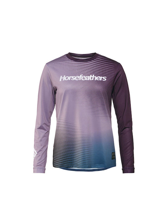 Horsefeathers Γυναικεία Κοντομάνικη Μπλούζα Mountain Bike Μωβ