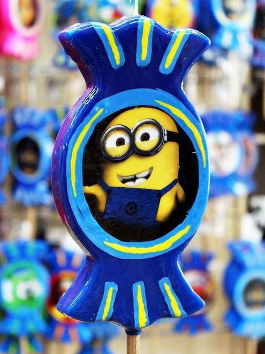 Minion Λαμπάδα Spiderman Μπλε
